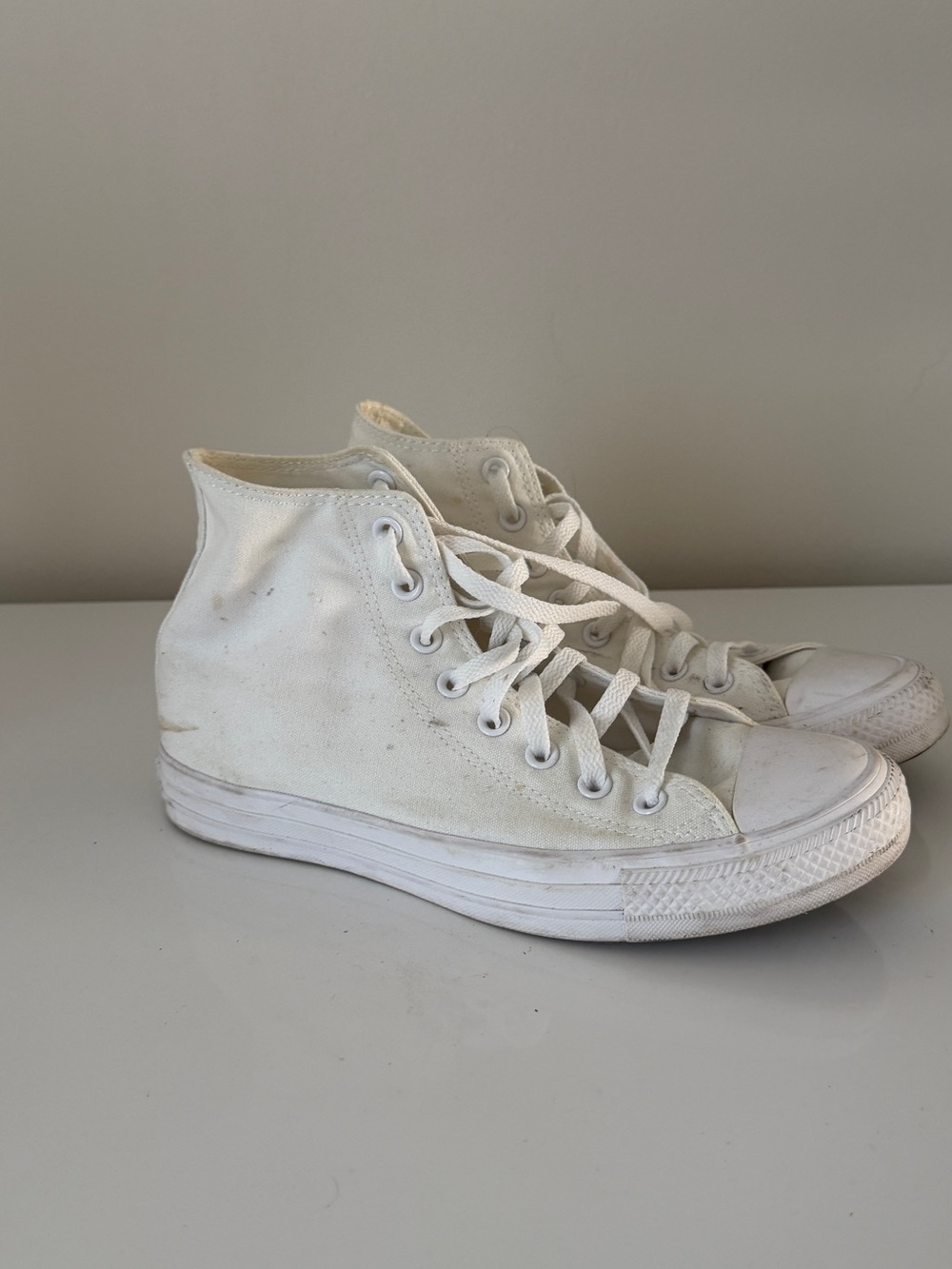 Converse White High-Top Canvas Sneakers - Women's